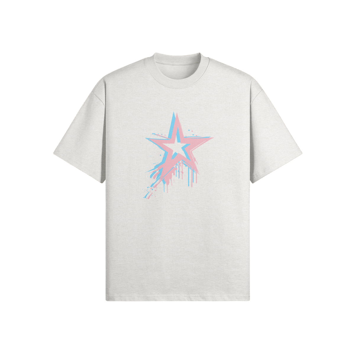 Star Drip Oversized Tee