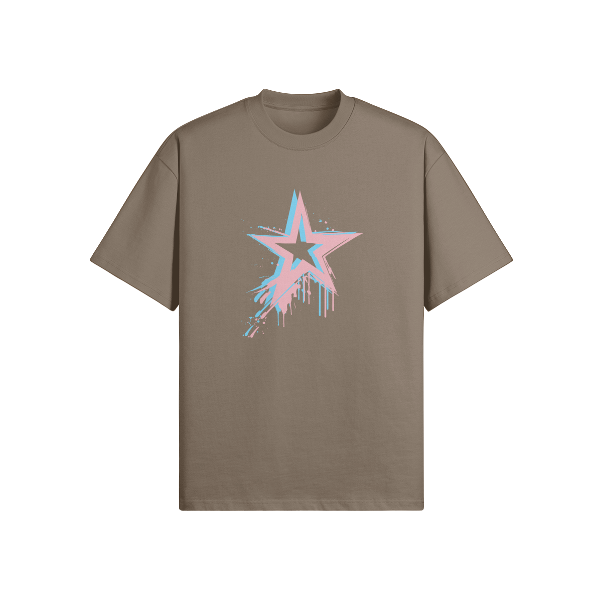 Star Drip Oversized Tee