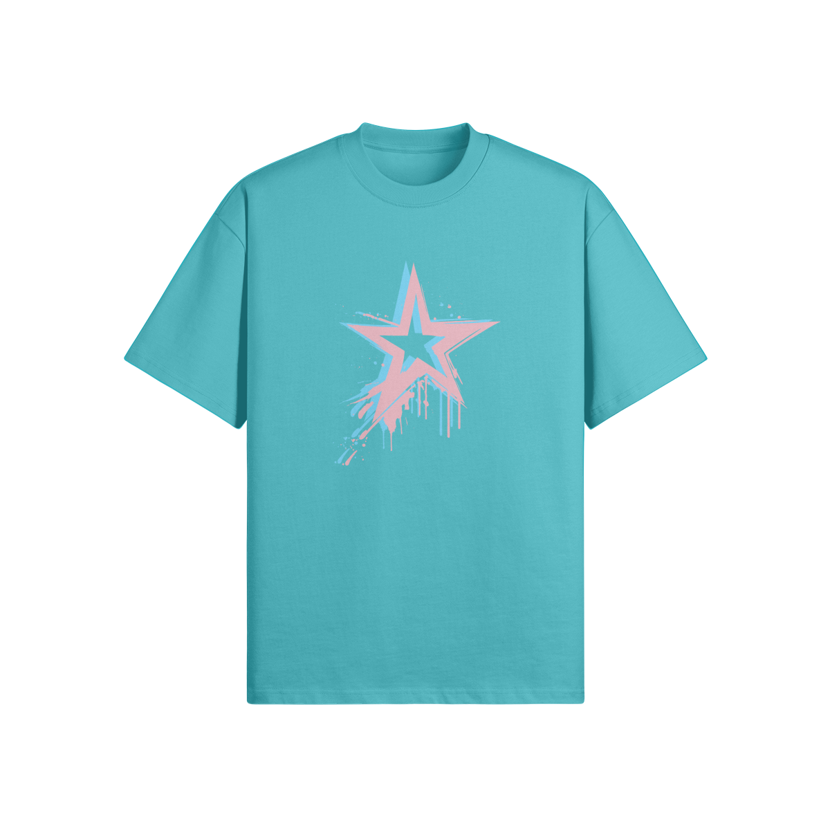 Star Drip Oversized Tee