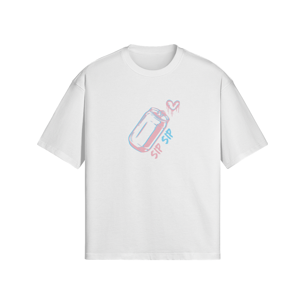 Sip Sip Soda Can Tee - Boxy Fit