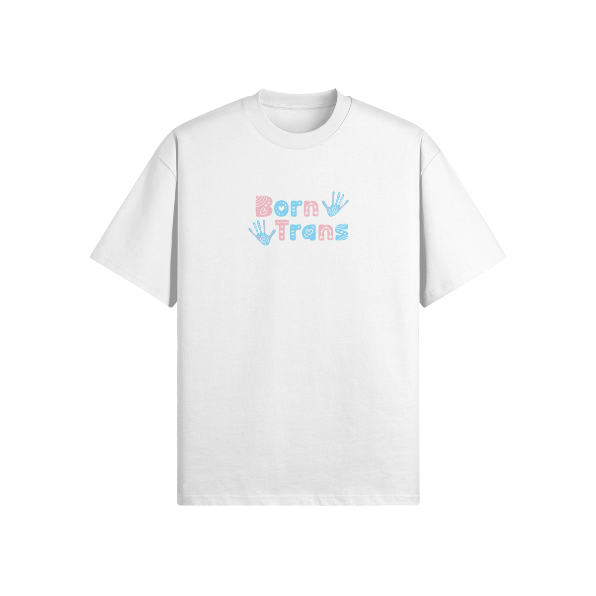 Born Trans Hand Print Tee