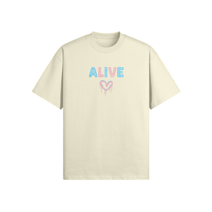 Alive Heart Tee - Oversized fit