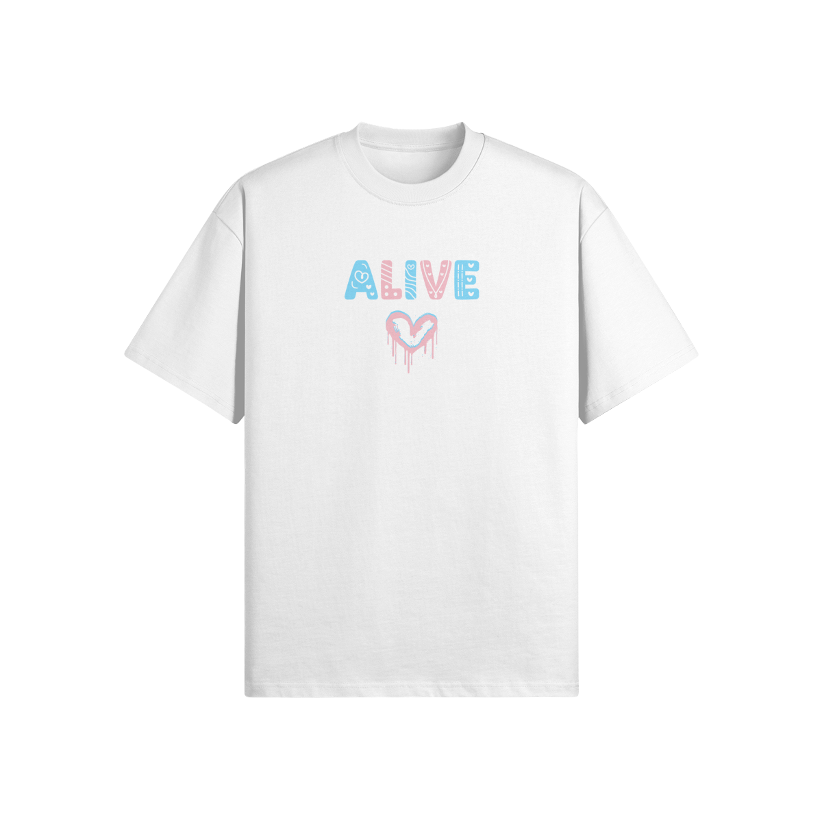 Alive Heart Tee - Oversized fit