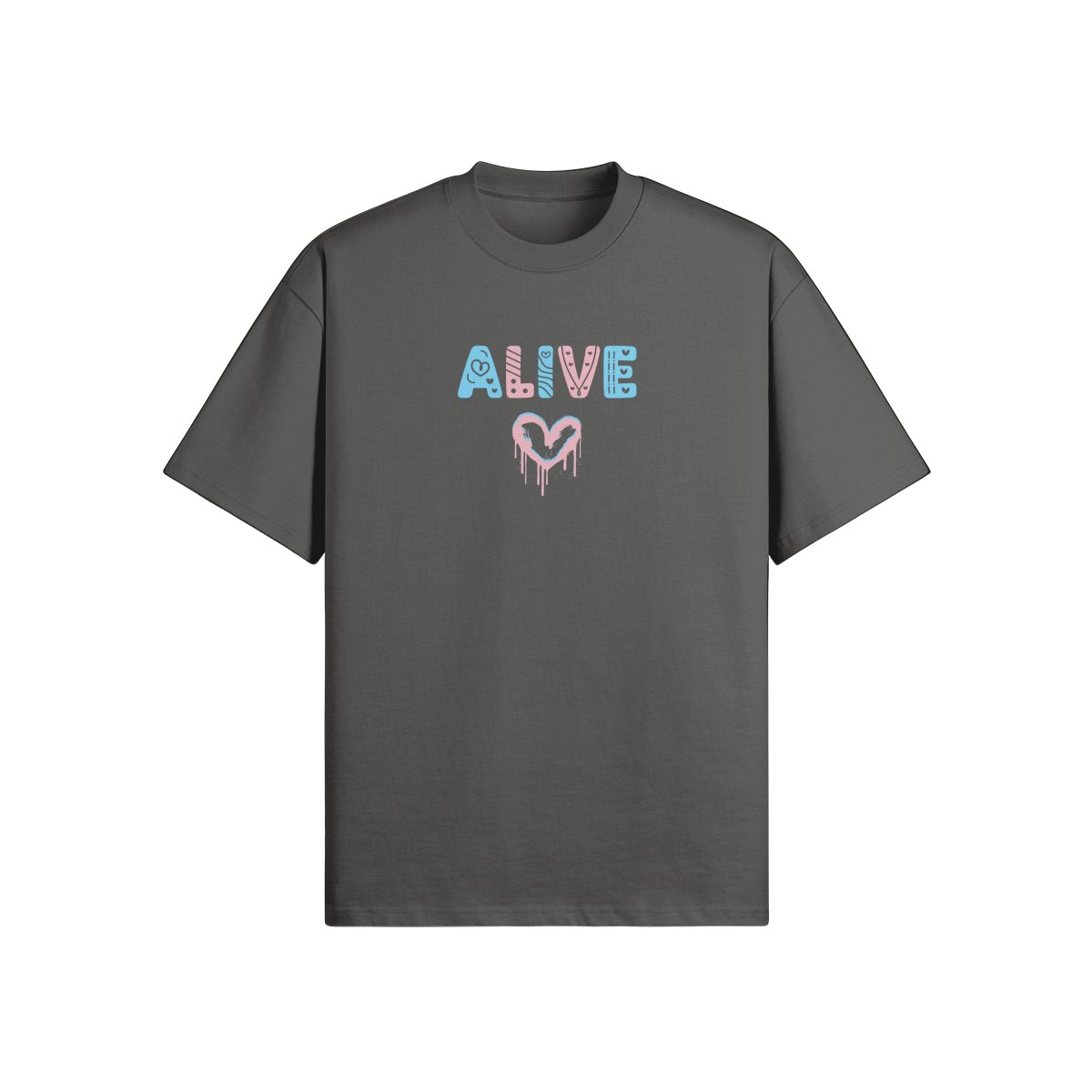 Alive Heart Tee - Oversized fit