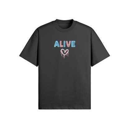 Alive Heart Tee - Oversized fit