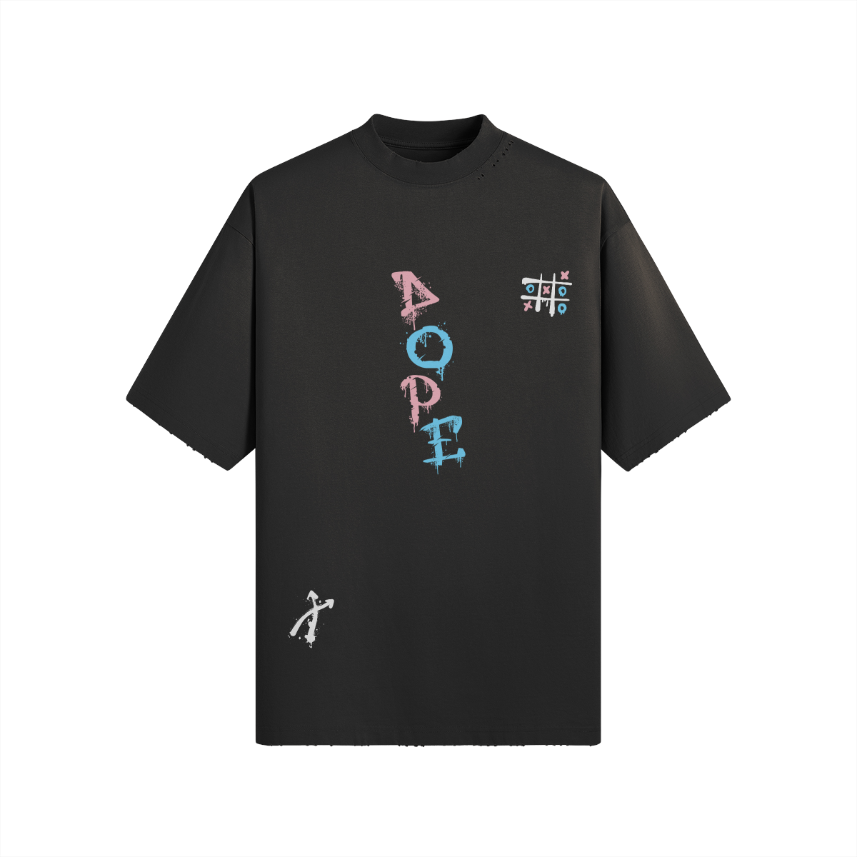 DOPE X & O's Distressed Tee