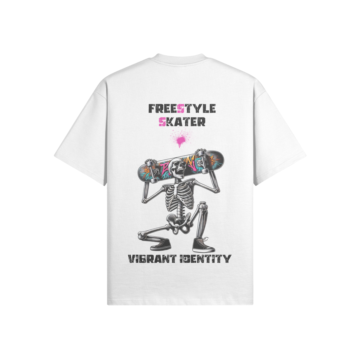 Freestyle Skater - Vibrant Identity Oversized Tee